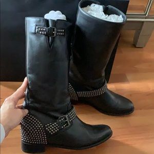 louboutin motorcycle boots